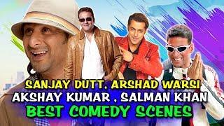 Sanjay Dutt, Arshad Warsi, Akshay Kumar, Salman Khan Best Comedy Scenes | Bollywood Comedy Scenes