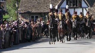 The Downton Abbey Movie. Cast And Crew Filming On Location In Lacock Wiltshire