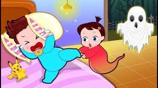 Cartoons Sun & Moon Haunted Night Best Scary Love Story! Cartoon for Kids by Sun & Moon