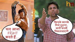 Akshay Kumar Vs Tiger Shroff Fight + Comedy Mashup - Hindi Mashup
