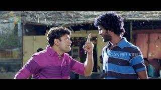 Sharan and Chikkanna Funny Fight Scene | Kannada Comedy Scenes | Adyaksha Movie
